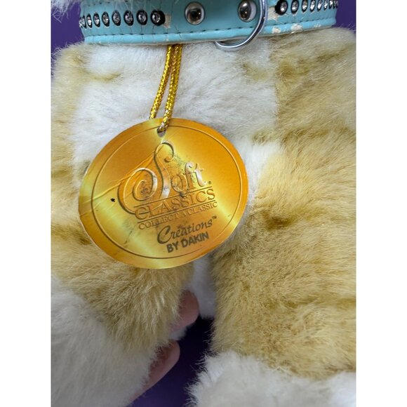 Vtg Dakin Soft Classics Creations Lion Cub Plush Stuffed Animal Toy w/ Collar - Picture 2 of 9